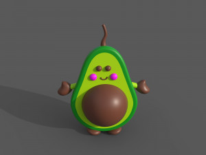 Avocado Toy 3D Model