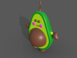 Avocado Toy 3D Model
