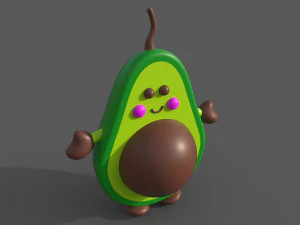 Avocado Toy 3D Model