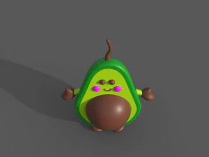 Avocado Toy 3D Model