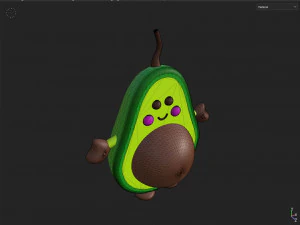 Avocado Toy 3D Model