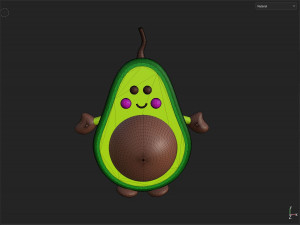 Avocado Toy 3D Модель