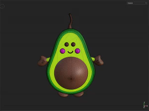 Avocado Toy 3D Model