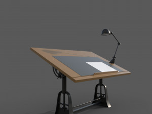 Drawing Table 3D 模型