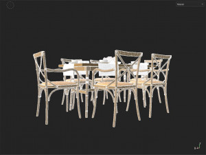 Dinner Table Model 3D