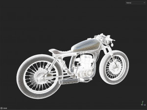 Honda CG125 3D 模型