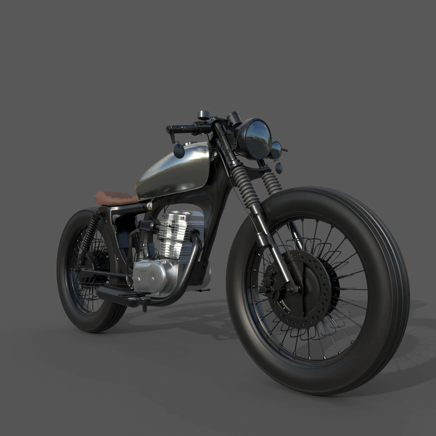 Honda CG125 3D Model .c4d .max .obj .3ds .fbx .stl .blend