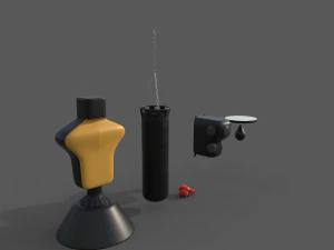 Boxing Equipment 3D Model