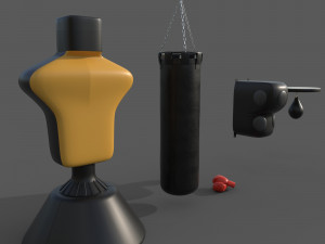 Boxing Equipment 3D 모델