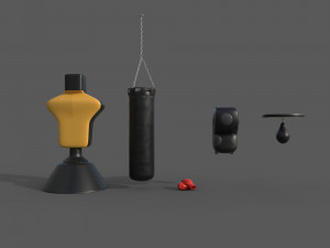 Boxing Equipment 3D 모델