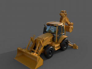 Backhoes 3D Modell