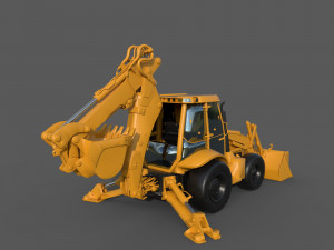 Backhoes 3D Modell