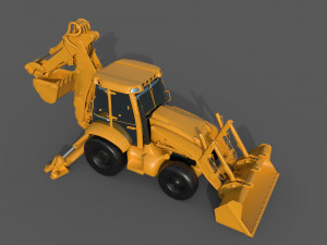 Backhoes 3D Modell