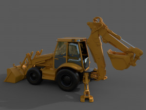 Backhoes 3D Modell