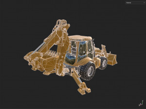 Backhoes 3D Modell