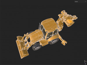 Backhoes 3D Modell