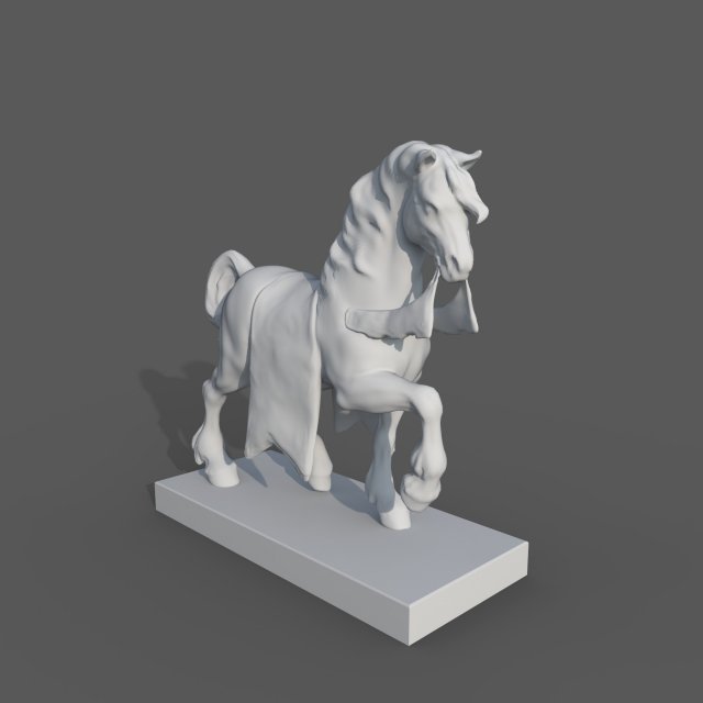 Decor Horse 3D 模型 .c4d .max .obj .3ds .fbx .stl .blend 