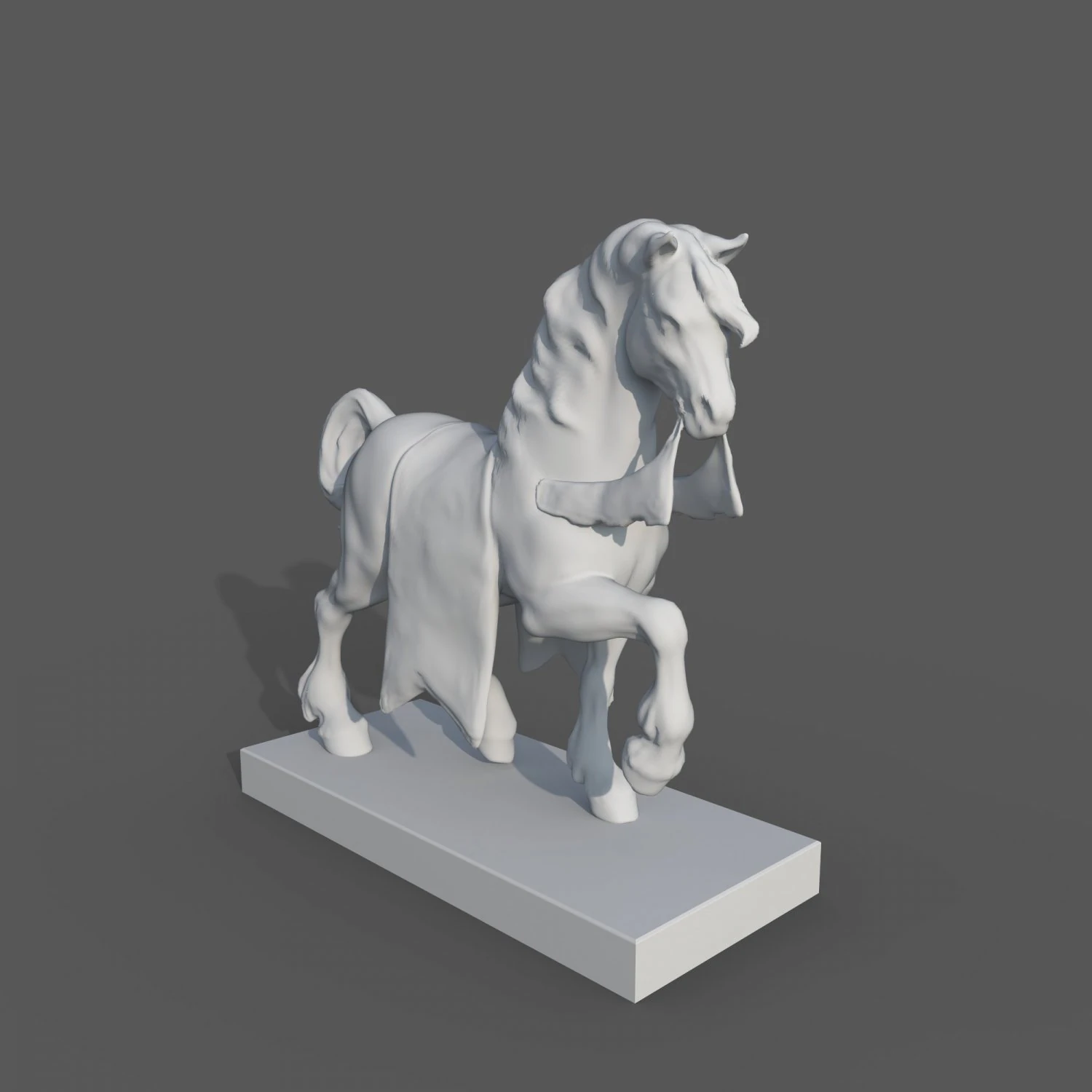 Decor Horse 3D Model .c4d .max .obj .3ds .fbx .stl .blend 