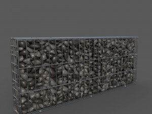 Gabion Wall 3D Model