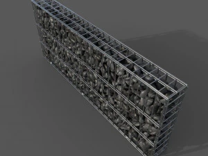 Gabion Wall 3D Model