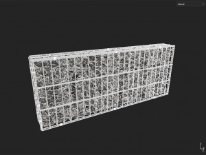 Gabion Wall Modèle 3D
