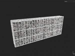 Gabion Wall 3D Model
