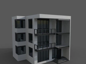 Nowoczesny dom Model 3D