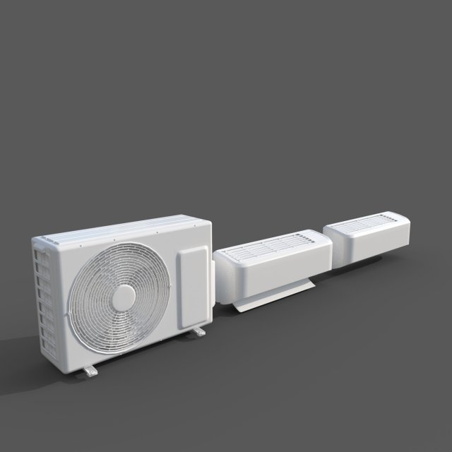 Air Condetion 3D Модель .c4d .max .obj .3ds .fbx .stl .blend 