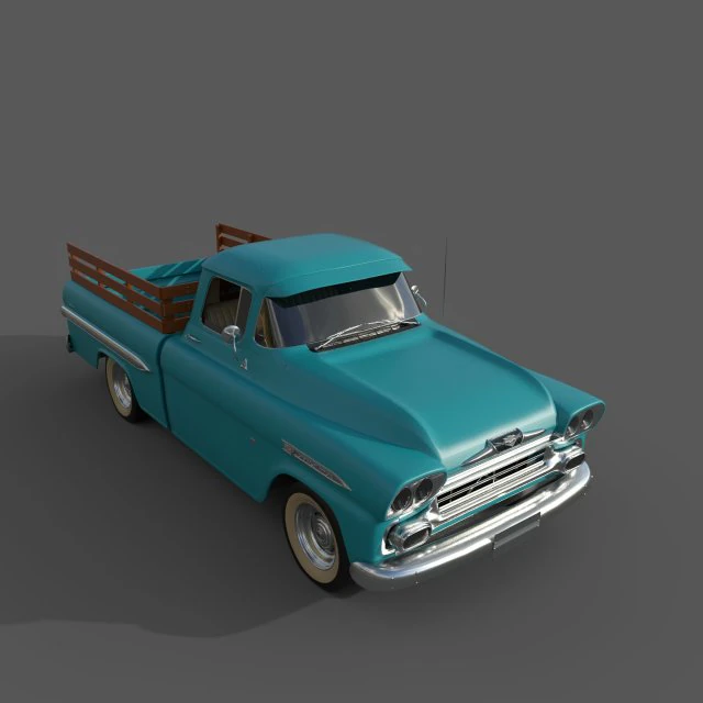 Chevrolet Apache 3D Model .c4d .max .obj .3ds .fbx .stl .blend 