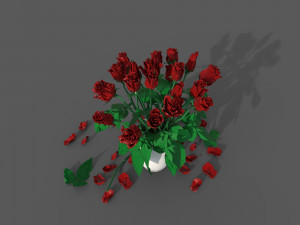 Roses in the vase Modelo 3D