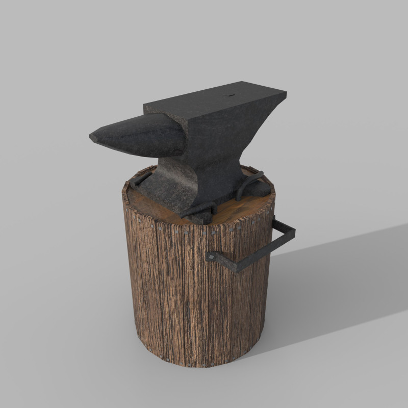 Anvil 3D Model .c4d .max .obj .3ds .fbx .stl .blend 