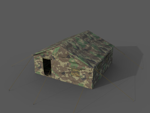 Military Tent 3D Model