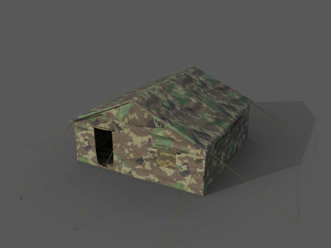 Military Tent 3D Model