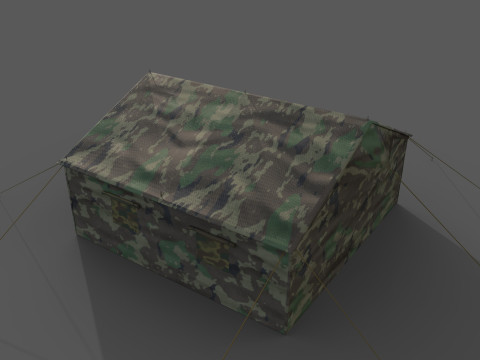 Military Tent 3D Model