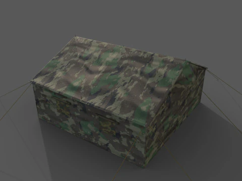 Military Tent 3D Model