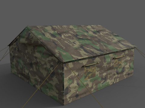 Military Tent 3D Model