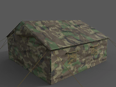 Military Tent 3D Model