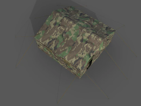 Military Tent 3D Model