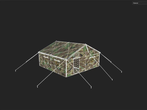 Military Tent 3D Model