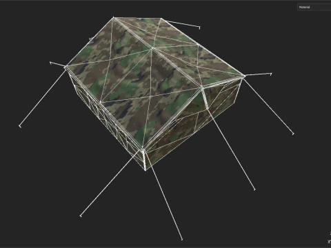 Military Tent 3D Model