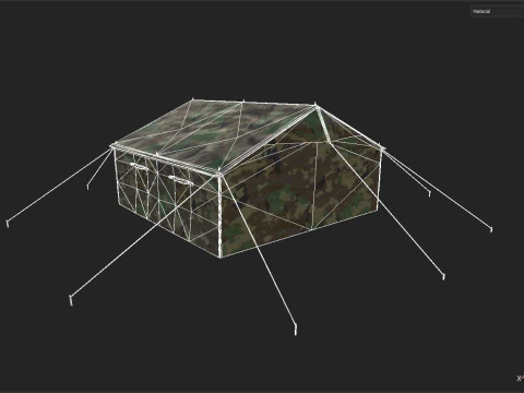 Military Tent 3D Model