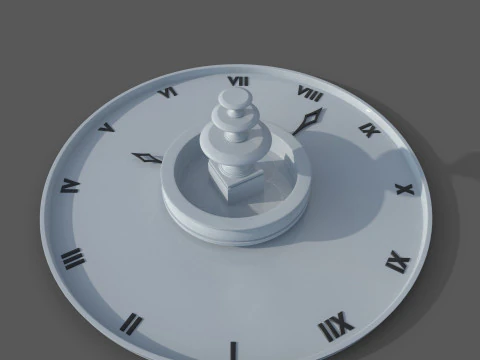 Garden Fountain 3D Model