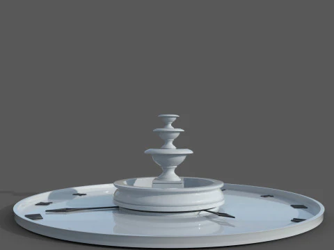 Garden Fountain 3D Model