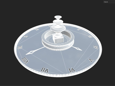 Garden Fountain 3D Model