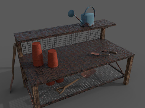 Garden Table Modèle 3D
