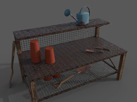 Mesa de jardim Modelo 3D