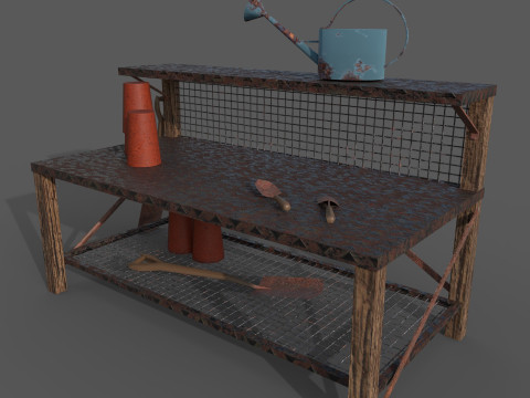 Garden Table 3D Модель