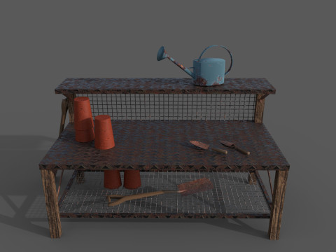 Garden Table 3D Модель