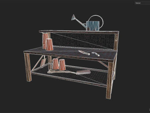 Garden Table 3D Model