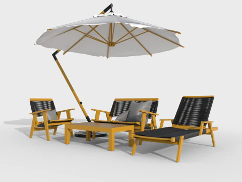 Outdoor furniture 3D Model